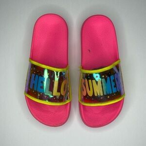 Hello summer girls flip flops